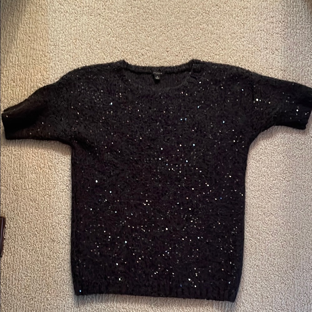 Black Sequin Sweater
